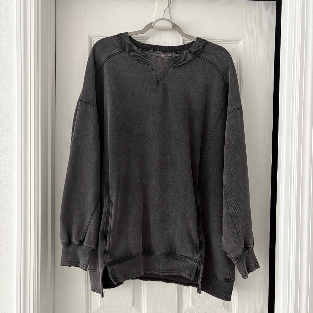 Free People Movement Intercept Tunic -Washed Black | size S